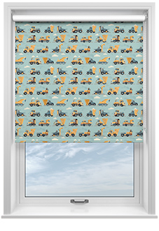 Construction Crew, Digger - Roller Blind